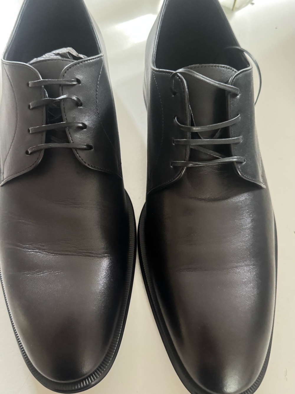Hugo Boss Black Leather Derby Shoes